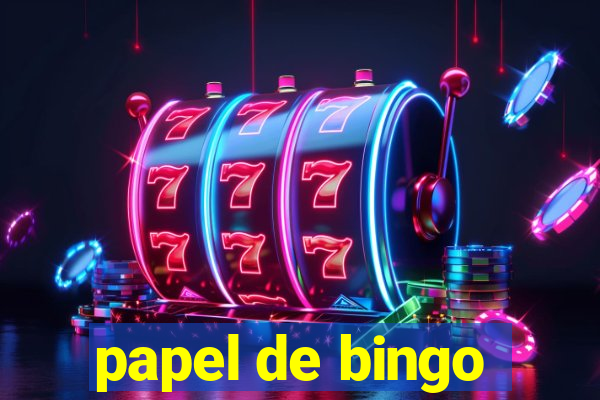 papel de bingo